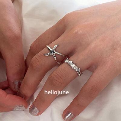 仙莉丝夏日海星造型开口戒指