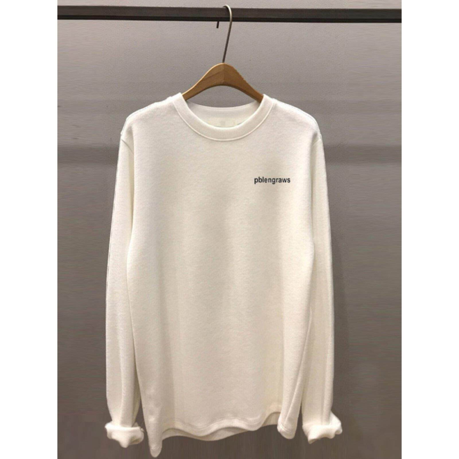 韩国德绒长袖t恤女内搭宽松加绒保暖百搭磨毛白色上衣打底衫秋冬