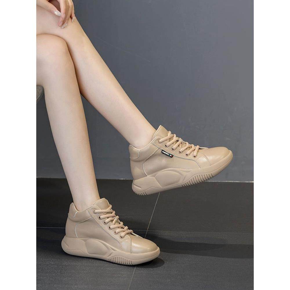 英国[设计师]塑形修身秋冬覆古真皮厚底增高运动天鹅绒休闲女鞋,女鞋,婚鞋,淘宝优惠券,粉丝福利购,淘宝优惠卷