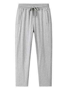 home daily 纯棉运动裤男夏季新款宽松直筒大码男士潮流休闲卫裤