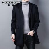 商务加厚保暖羊毛呢子毛呢外套 领秋冬季 默守中长款 羊绒大衣男西装