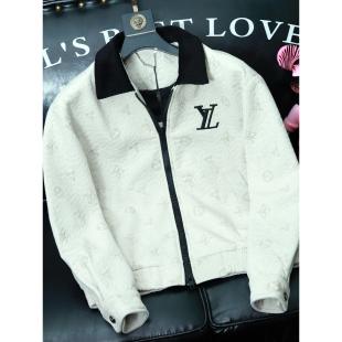 外套潮流帅气暗花外套 高级翻领加厚夹克棉衣男士 BellerLee 冬季