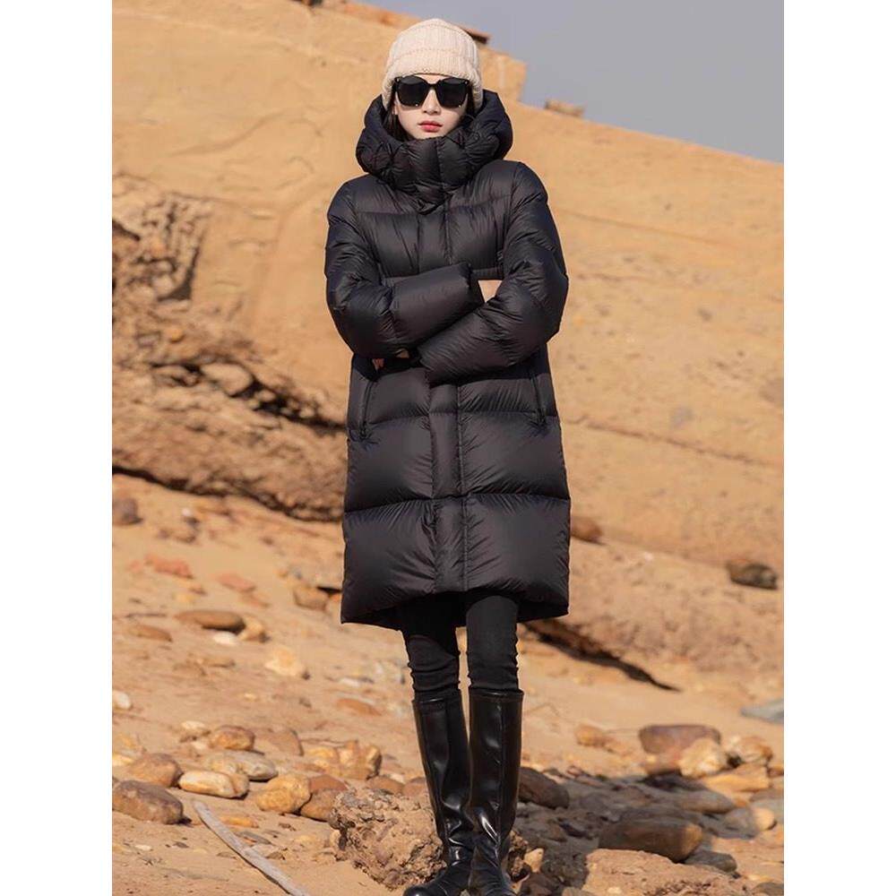 抗寒超厚鹅绒羽绒服女2025年冬季新款高级感超好看中长款保暖外套