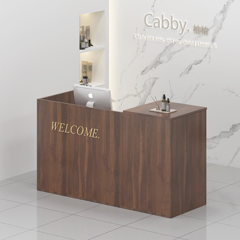 收银台小型服装店网红吧台简约现代理发店柜台鞋店收银超市柜台桌