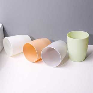 刷牙杯圆形漱口杯塑料水杯洗漱杯子刷牙牙缸绿色喝水杯子批发小号