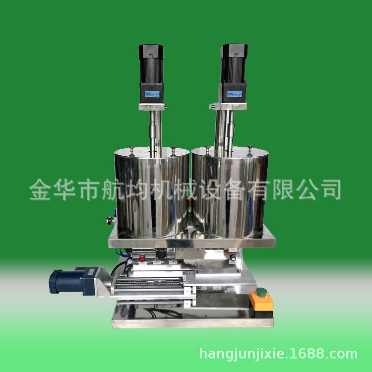半自动双色大理石五花肉口红模具灌装机