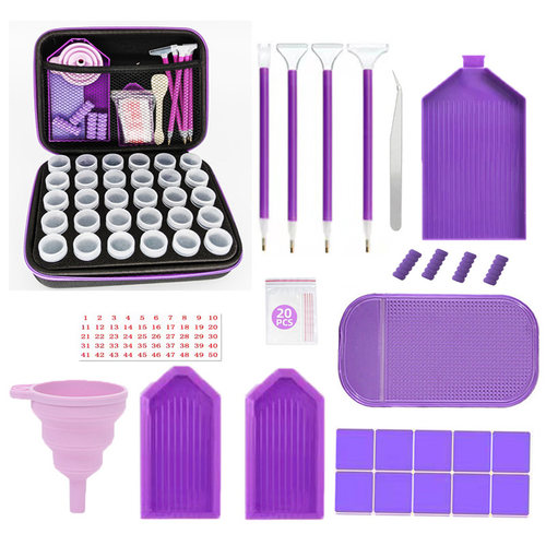 钻石工具30瓶包饰品收纳漏斗容器