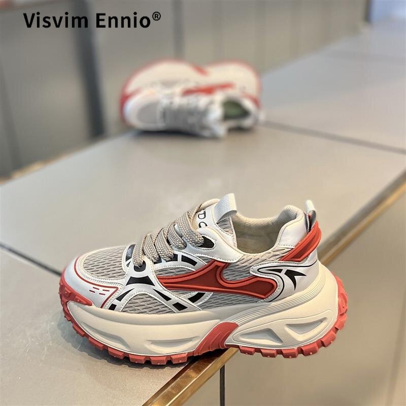 VISVIM ENNIO网红爆款男鞋秋季百搭潮牌高级感网面运动休闲轮胎底图片