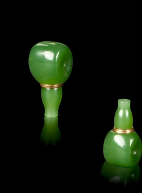 俄料金腰带碧玉三通精工分体正阳绿沉香星月金刚108手链配饰隔珠