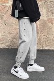 2021春装新款韩版潮流休闲裤男束脚运动裤宽松大码卫裤XX02P50，男装休闲裤，电商D325