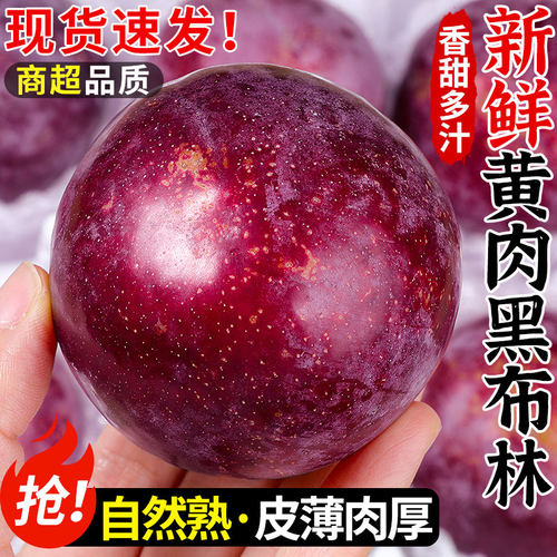 黄肉黑布林李子5斤新鲜当