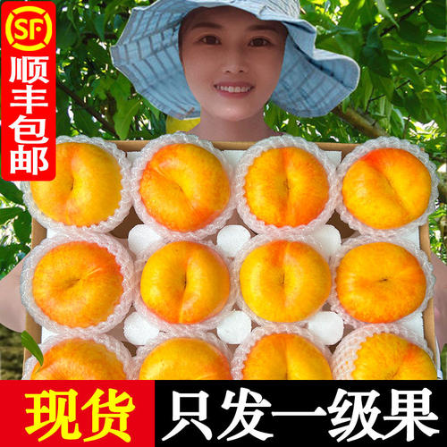 彩虹蟠桃黄油新鲜水果黄