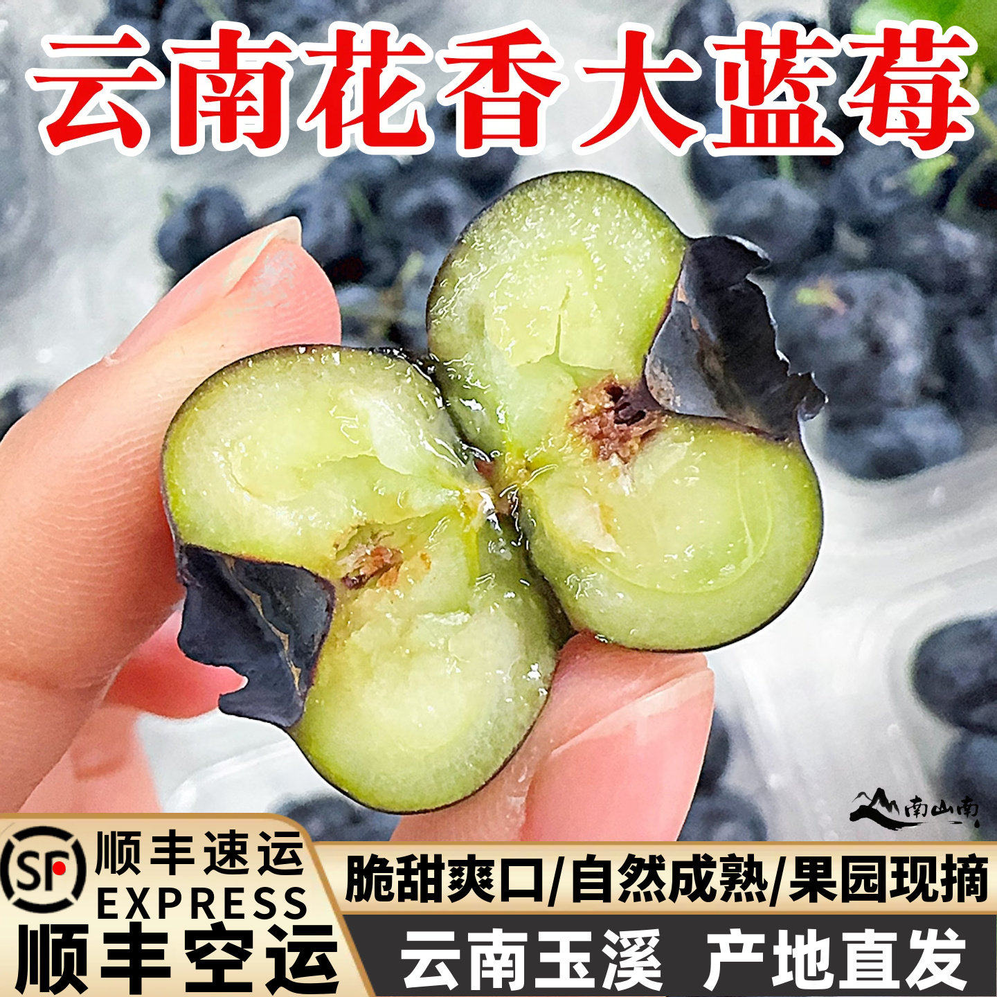 云南花香蓝莓当季新鲜l25抚仙湖脆纯甜花香蓝莓鲜果新鲜水果孕妇,包装,水果包装,淘宝优惠券,粉丝福利购,淘宝优惠卷