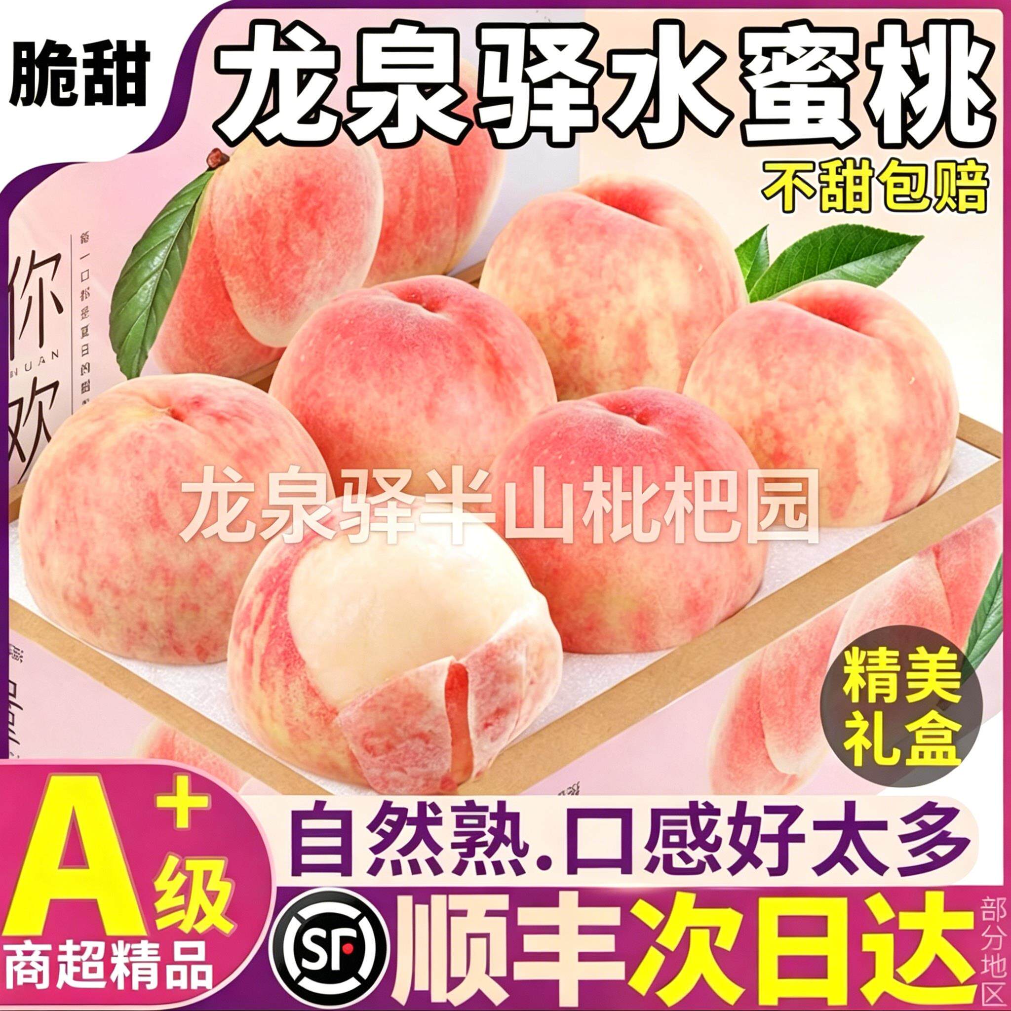 小白凤四川龙泉驿水蜜桃