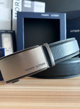 TOMMYIUTSER皮带男真皮牛皮自动扣腰带正品正装休闲商务青年G裤带