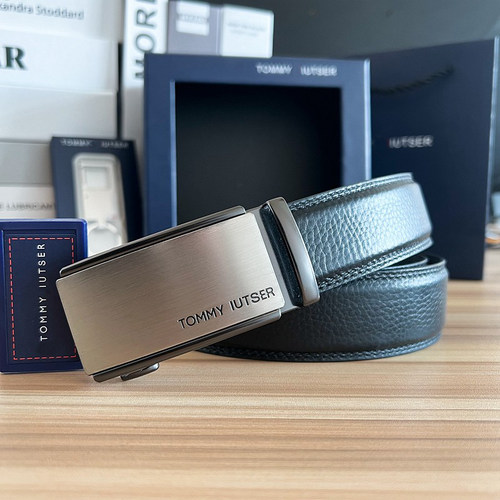 TOMMY皮带男牛皮汤米自动扣腰带