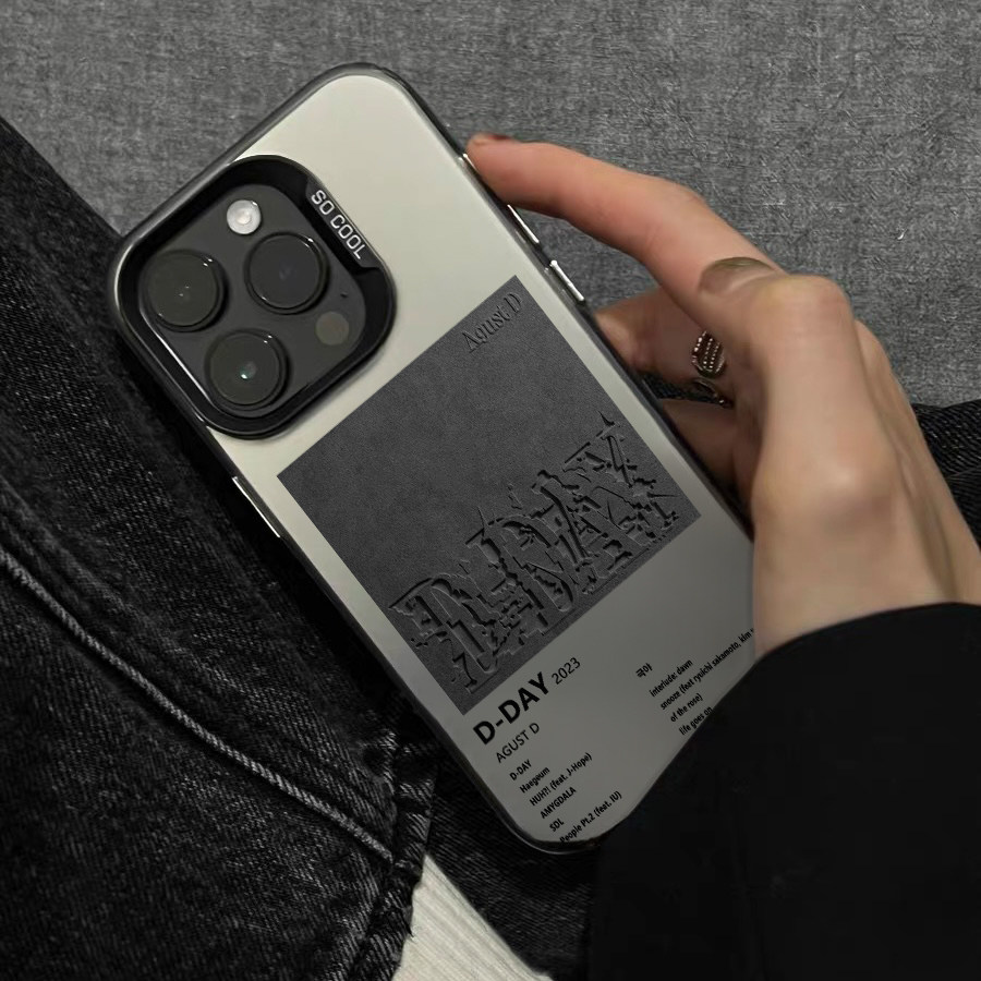 美式灰色标签手机壳适用苹果16