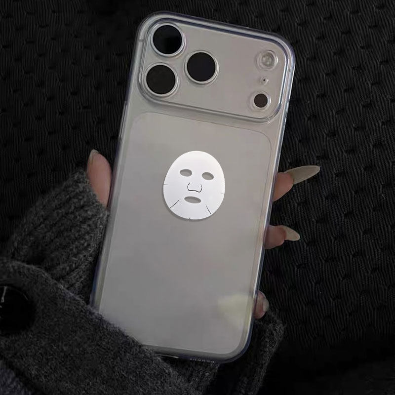 小众面膜 原创小众高级感适用iPhone17promax手机壳苹果16pro/15防摔14硅胶软壳13黑色12全包14不会撞壳
