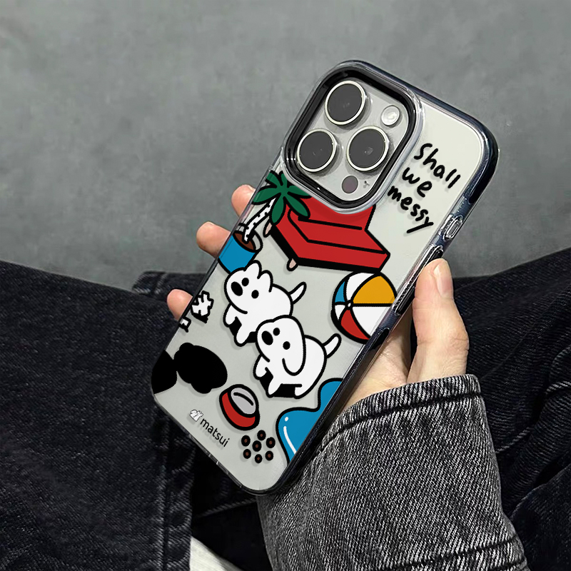 原创韩国博主ins趣味小狗手机壳