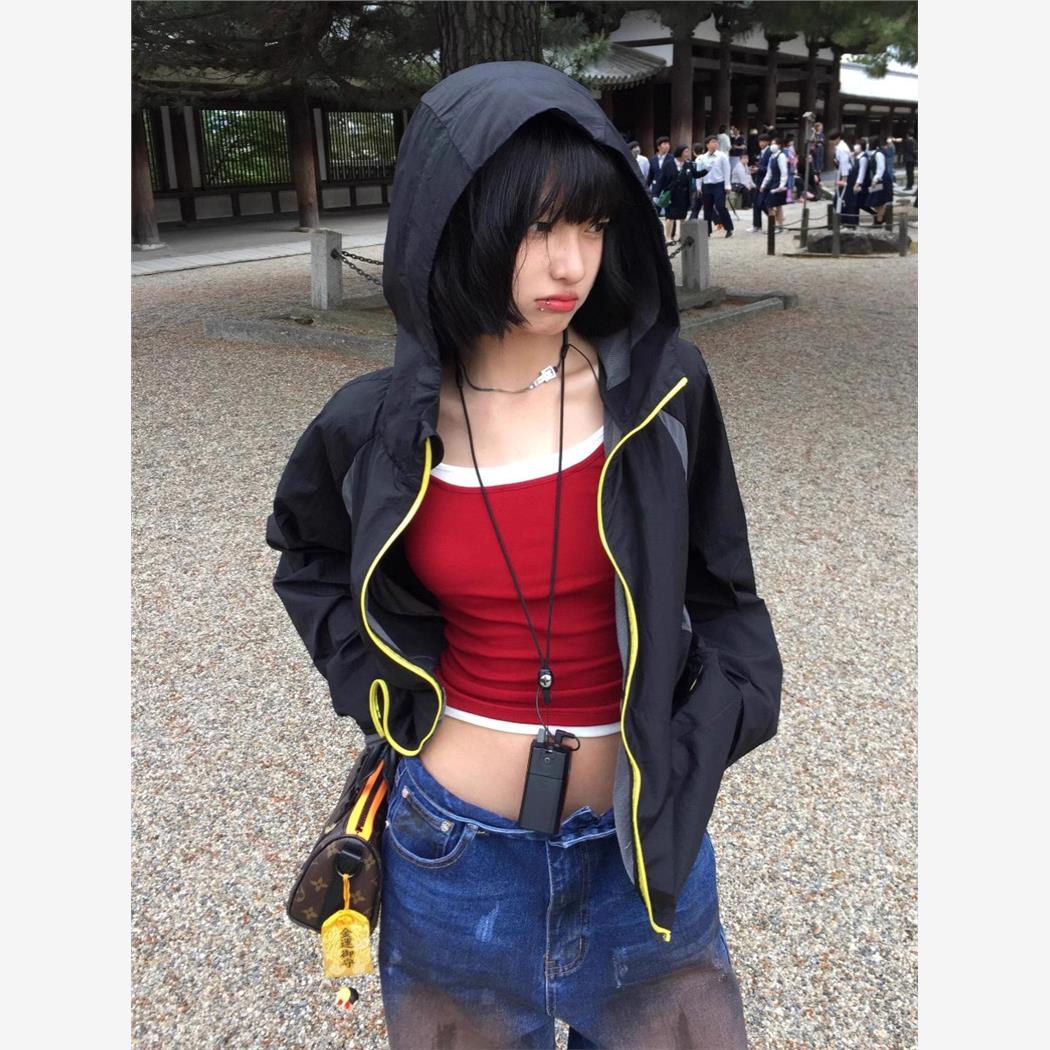 美式复古户外防晒冲锋衣