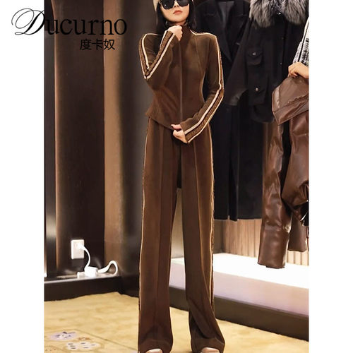 Ducurno春季气质设计感卫衣