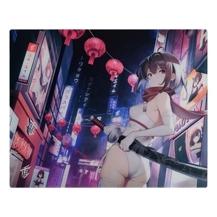 玻璃鼠标大垫桌垫办公电竞游戏FPS专用女生 Katana二次元 Yuki Aim
