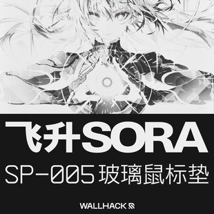 WALLHACK沃哈克SP005飞升Sora钢化玻璃鼠标垫电竞游戏FPS专用大号