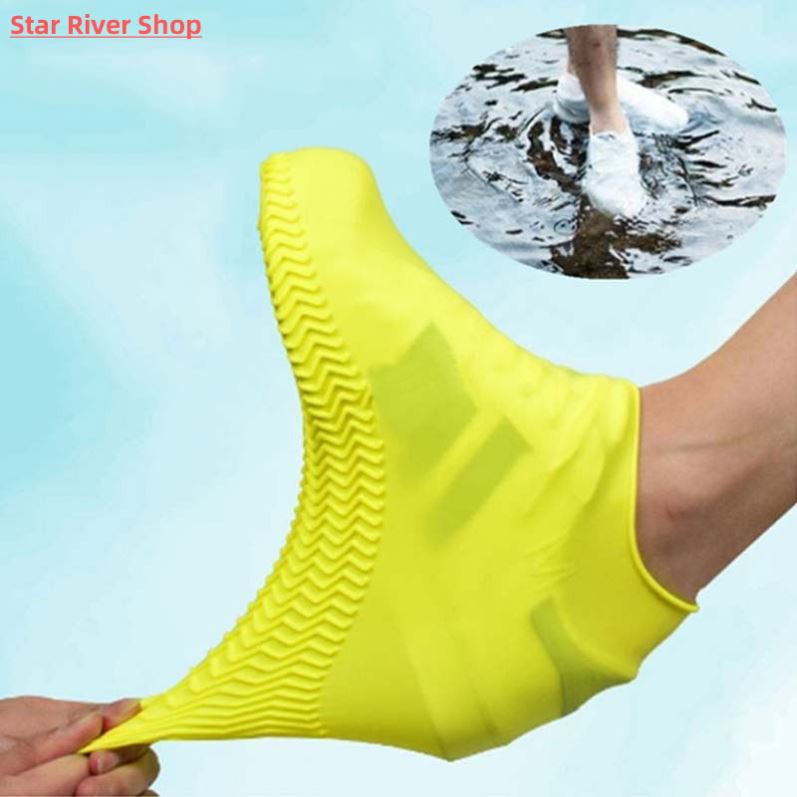Vintage Rubber Boots Reusable Latex Waterproof Rain Shoes Co