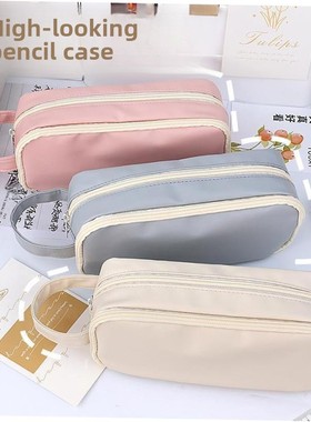 Korea Cute Pencil Cases for Girls Pencilcase Waterproof Canv