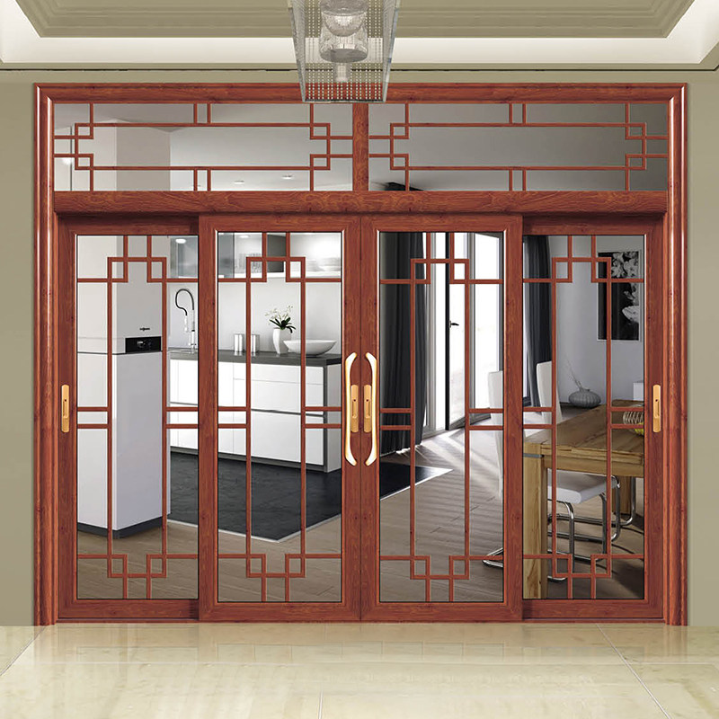 阳台推拉门式建房阳n台推拉门新河铝材1.4mm厚中自钢化玻璃