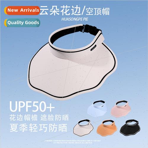 Large-brimmed hollow top hat to cover the face summer female