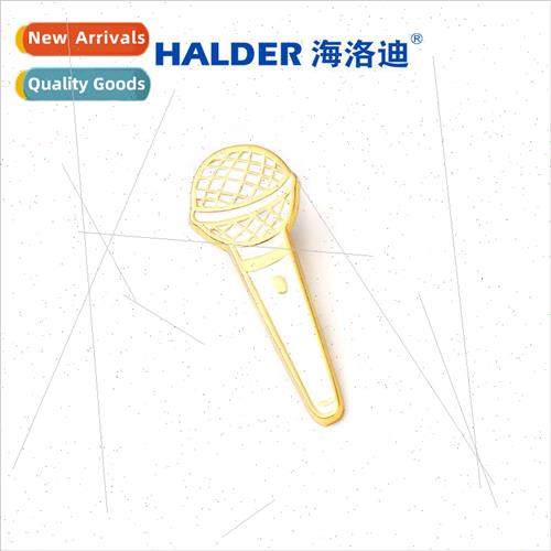 Microphone presenter gift microphone metal badge pin karaoke