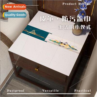Bedside table protection mat waterproof oil leather table ma
