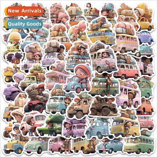 50 cartoon childrens animation travel car stickers luggage l