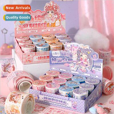 tape cute handbook tape cartoon girl heart drop-off daily de