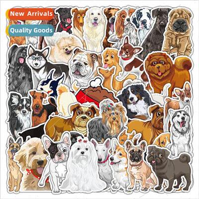 50 poodle realistic stickers notebook guitar luggage decorat