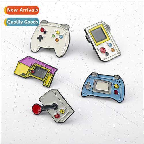 New Gamepad enamel pin student cute cartoon gamepad cowboy b
