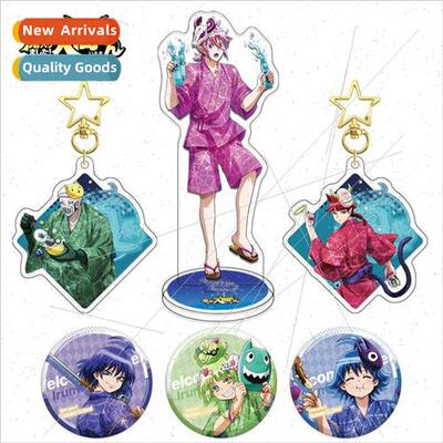 Suzuki Iruma laminated stand-up keychain star phantom badge