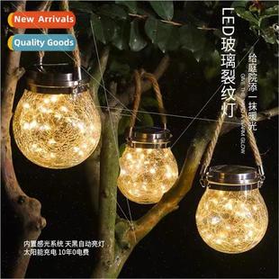 courtyard decoration garden Solar villa hanging lig lights