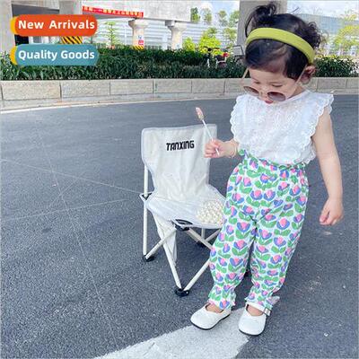Anti-mosquito pants girls spring autumn and summer thin sect