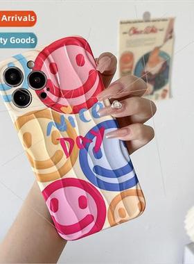 Full screen graffiti colorful smiley face 适用 iPhone 14ProM