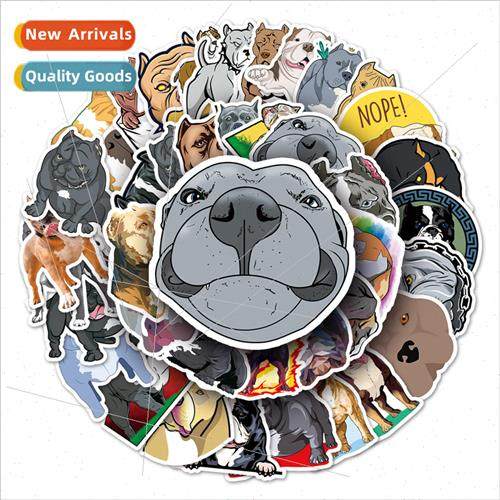 50 bully dog luggage stickers scooter creative waterproof su