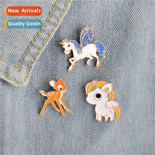 Qihe new cartoon animation cute colorful pony unicorn deer a