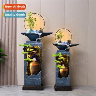 Living room entrance humidifier resin water decorative floor