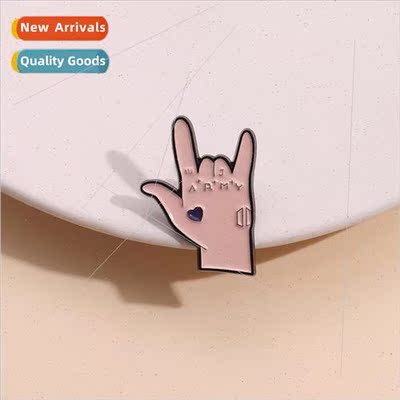 Music singer  commemorative badge creative personality BTS b