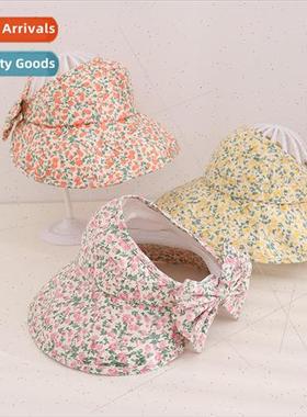 Summer bow childrens hollow top hat personality simple flowe
