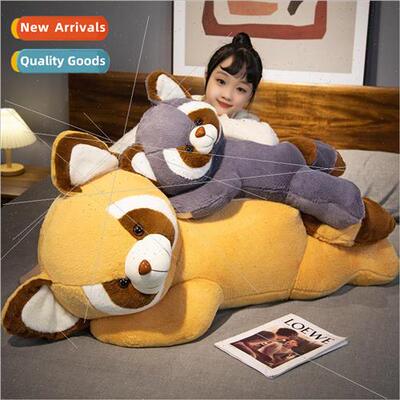 New raccoon plush toy cute cuddly bear doll girls bed sleepi