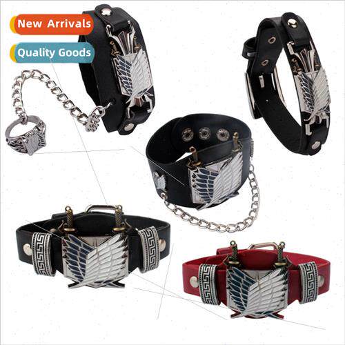 Anime s Attack on Titan leather bracelet bracelet punk new
