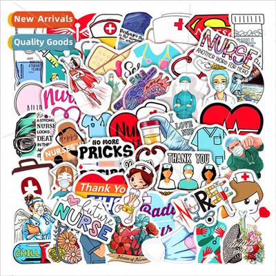50 new Nurses Day graffiti stickers electric car car compute