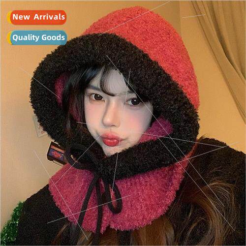 Korean  of the plush balaclava cap female winter outing cycl